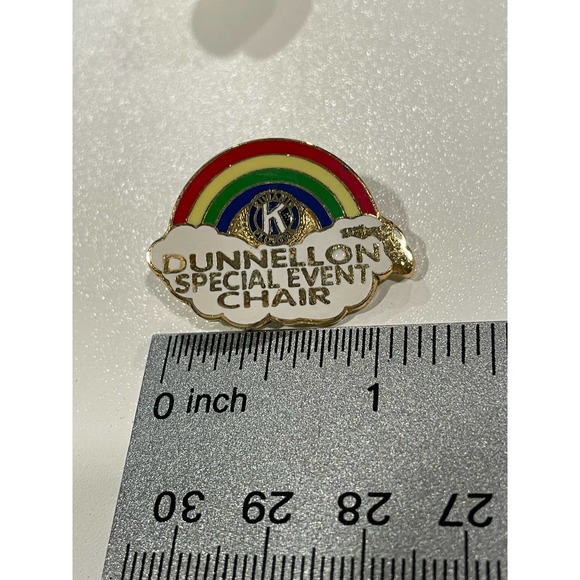 Vintage Kiwanis International Pins Set of 4 Impression, Rainbow Secretary Hawaii - Picture 5 of 5